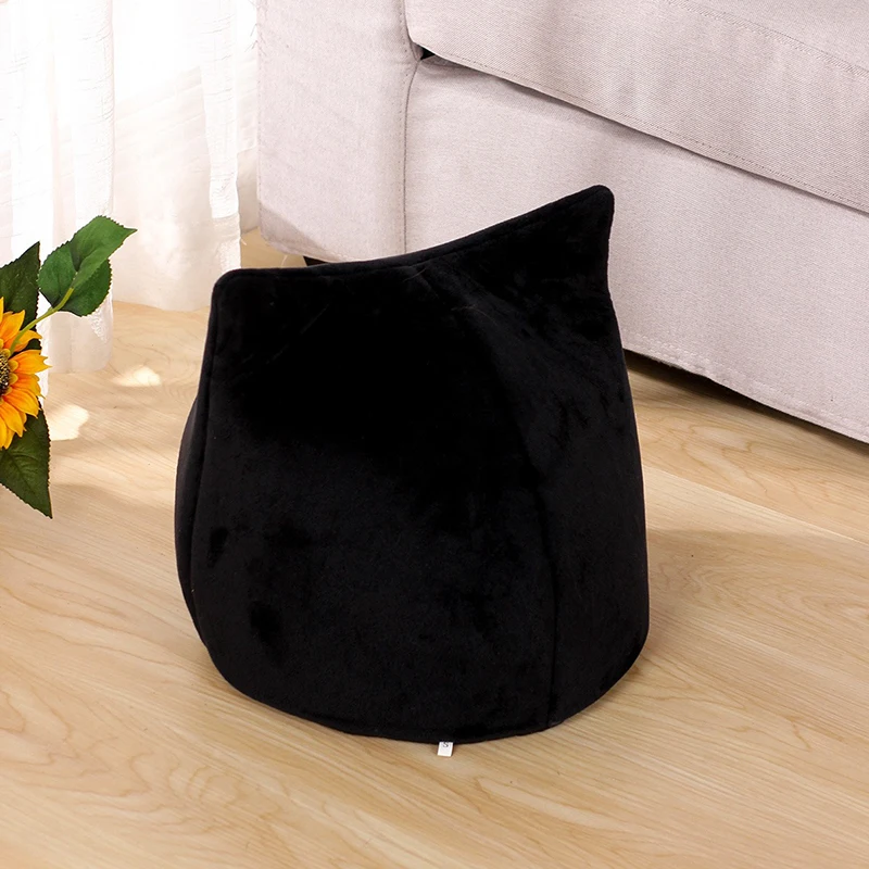 Cama de invierno para gatos, artículos de Halloween, casas y Habitats cálidos para mascotas, accesorios para cachorros de Navidad, suministros para perros, accesorios para gatitos - imagen 3