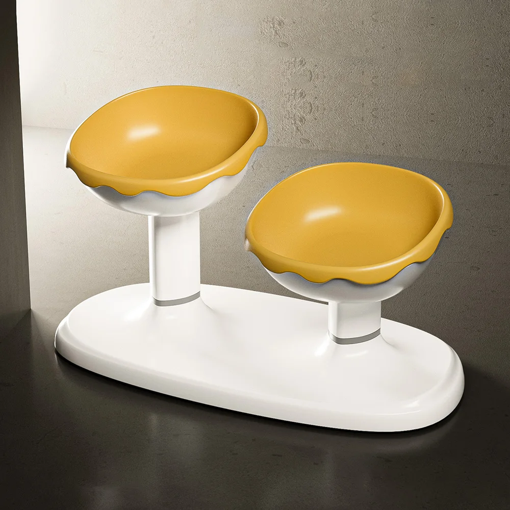 Juego de cuencos para mascotas de altura ajustable, nuevo cuenco doble para comida y agua, cuenco para comedero para mascotas elevado desmontable, adecuado para gatos y perros - imagen 2