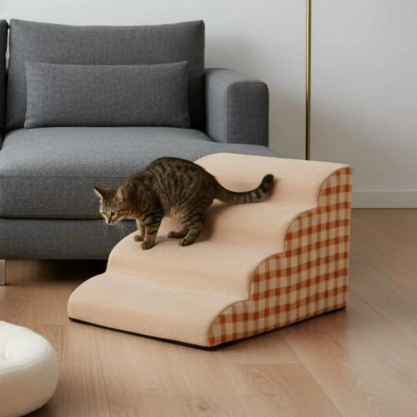 Escalones suaves de espuma para la cama: antideslizantes para perros