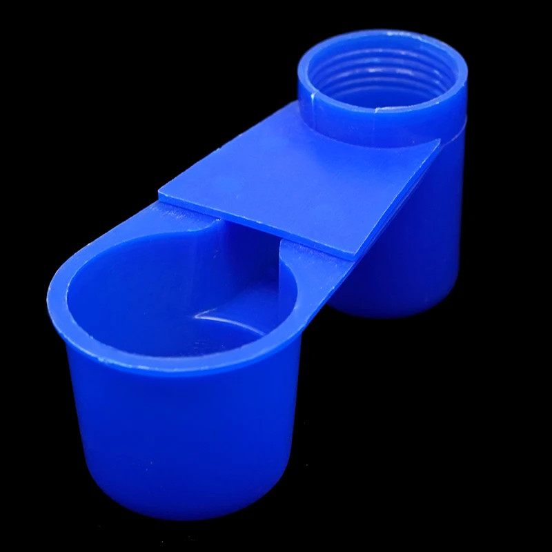 Bebedero de codorniz para aves, botella de alimentación de agua, taza de pollo, Paloma, loro, hámster, doble boquilla, guía de agua para la familia, 10/20 piezas - imagen 3