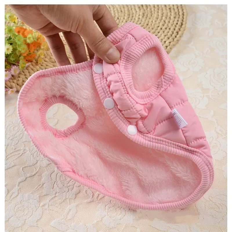 Ropa de lujo personalizada para mascotas, chaqueta de plumón para perros pequeños, a prueba de viento, Abrigo acolchado de Color sólido, envío directo - imagen 4