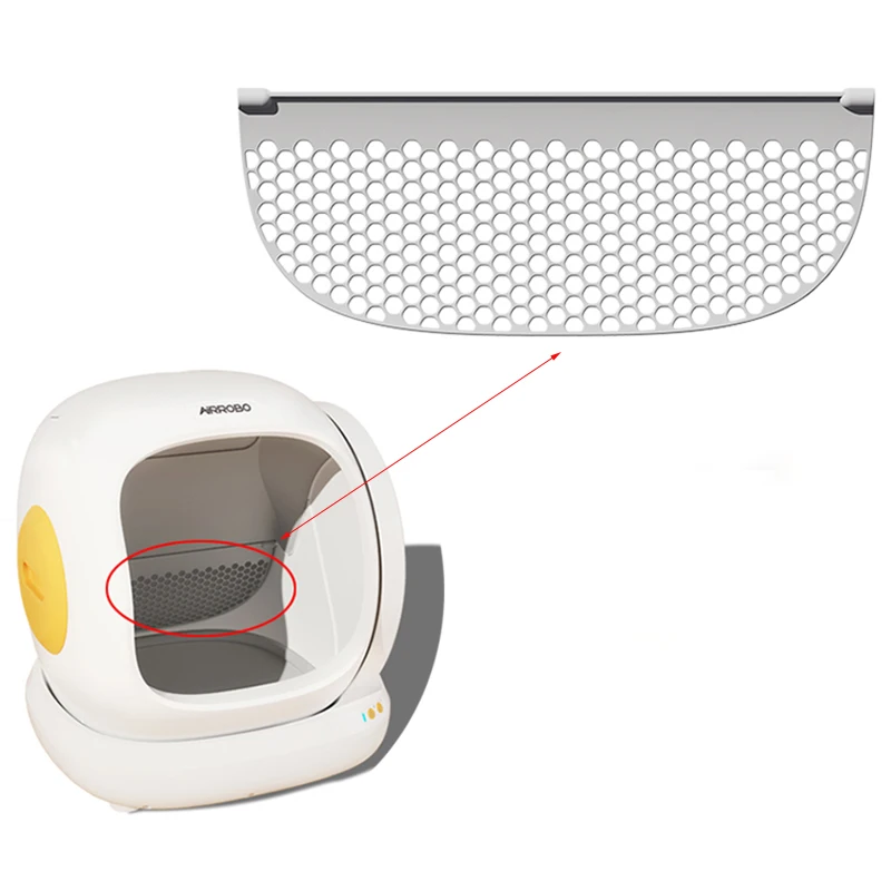 AIRROBO-caja de arena automática para gatos, filtro especializado C20, arena para gatos de partículas pequeñas, pantalla de filtro fino especial, accesorios para mascotas - imagen 3