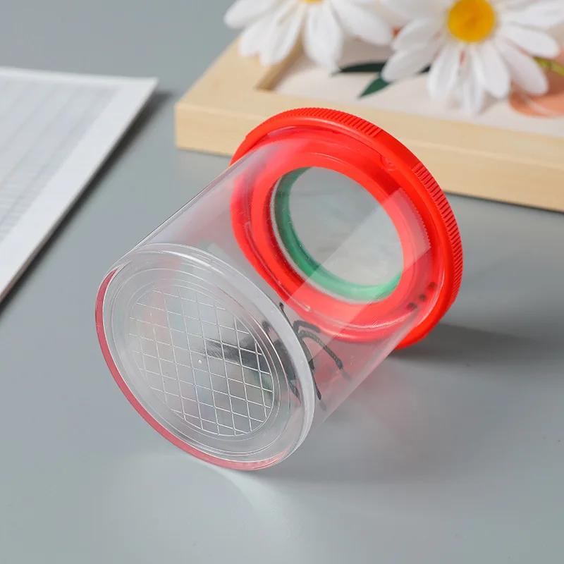 Caja de insectos de araña y animales para niños, lupa 3X 6X, jaula para insectos, tarro para insectos para ciencia, exploración de naturaleza al aire libre - imagen 2