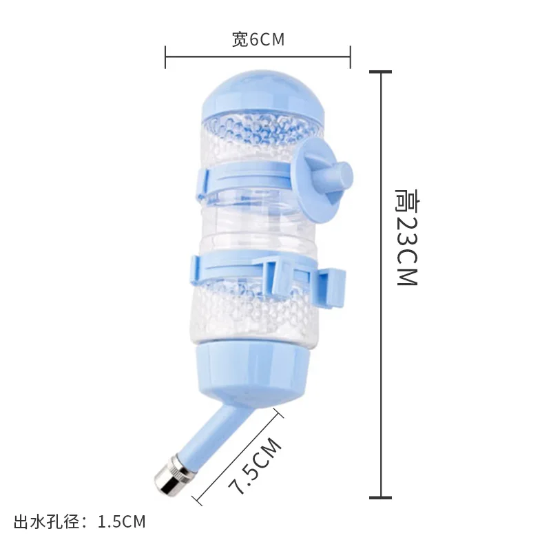 Bebedero de plástico para perros, dispensador de botellas de agua de 500ml, alimentador colgante para cachorros y mascotas, tipo bola - imagen 3