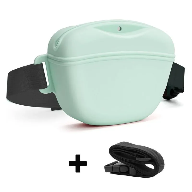 Bolsa de entrenamiento portátil para perros, riñonera de silicona para entrenamiento de perros, riñonera de recompensa de comida para cachorros, bolsa de almacenamiento de alimentación al aire libre, suministros para mascotas - imagen 5