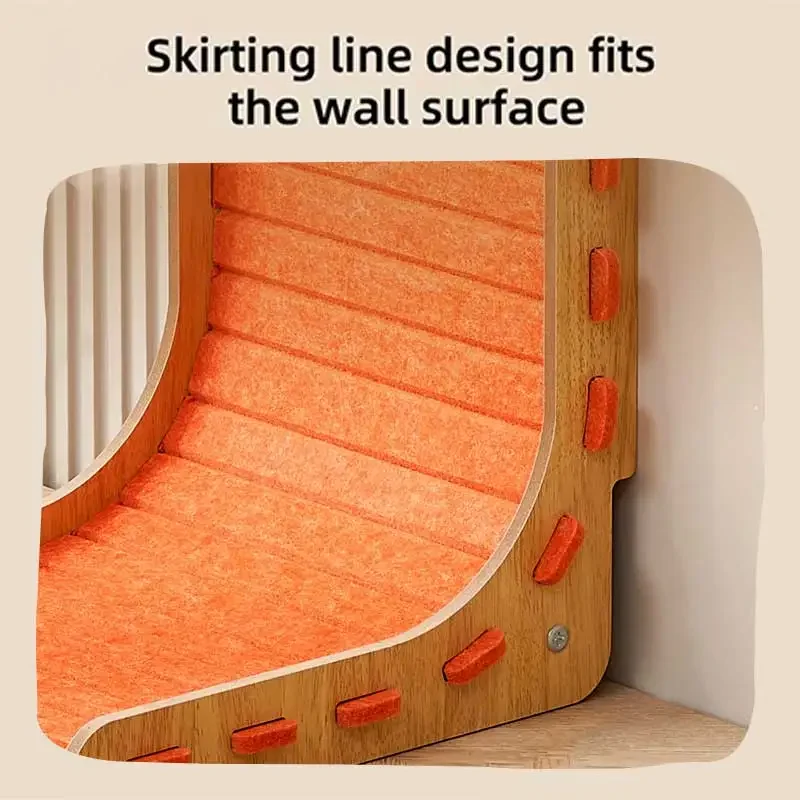 Estante de pared para gatos, evita daños a los muebles, poste rascador, tabla raspadora, gimnasio para gatos, estera antiarañazos, accesorios para mascotas, novedad de 2024 - imagen 4