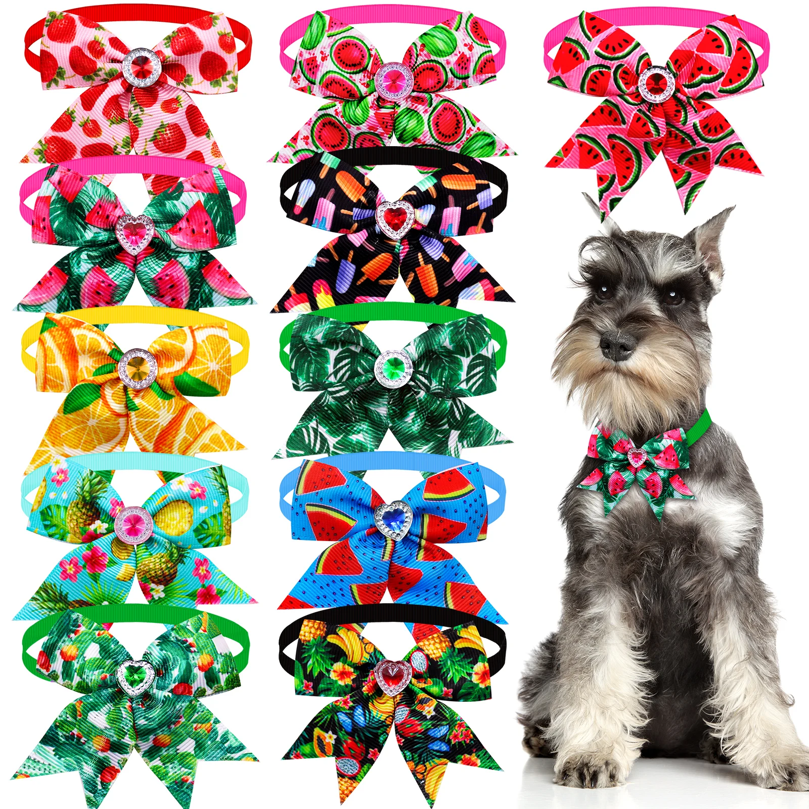Lazos decorativos para perros pequeños – Corbatas de verano