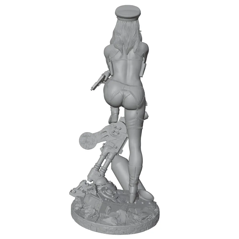 Figura de Resina Mujer Valiente en Ruinas 1/24 - Kit armar y pintar - imagen 3