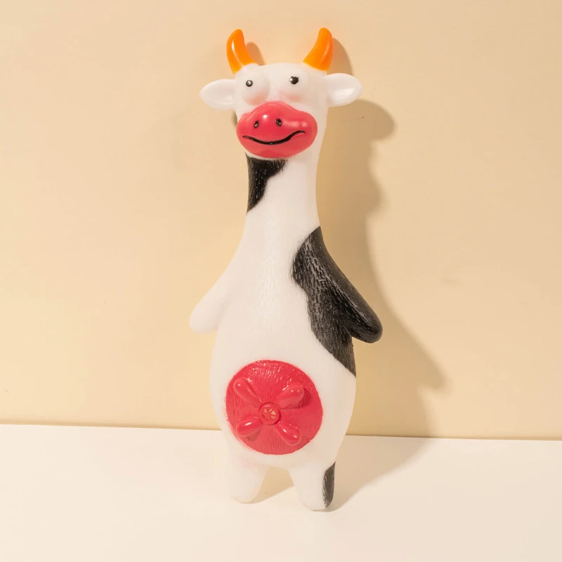 Juguetes chirriantes para perros y mascotas, juguetes interactivos de goma divertidos y duraderos con sonido para apretar, chillones, patos y animales - imagen 2