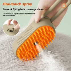 Cepillo desenredador con spray para gatos y perros – Acabado brillante sin enredos