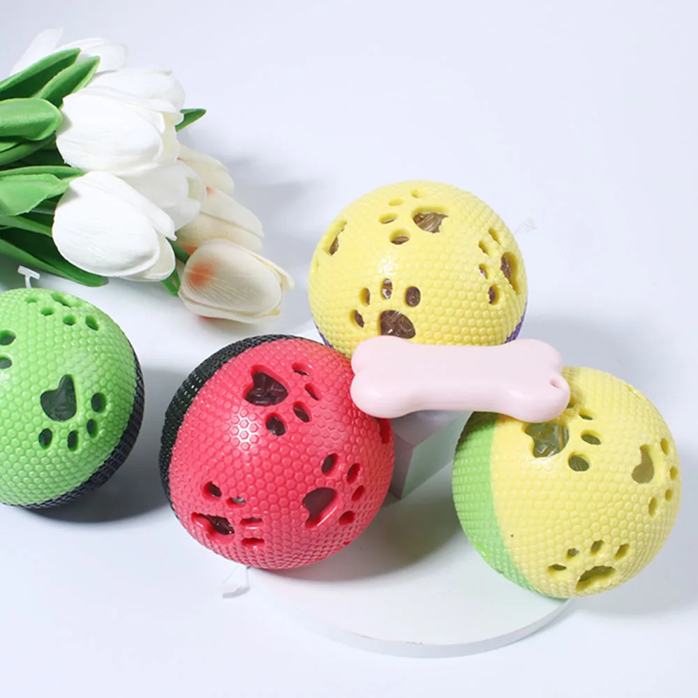 Pelota de juguete brillante para perros, pelota para perros irrompible duradera resistente a mordeduras, juguete para mascotas de entrenamiento y limpieza de dientes,