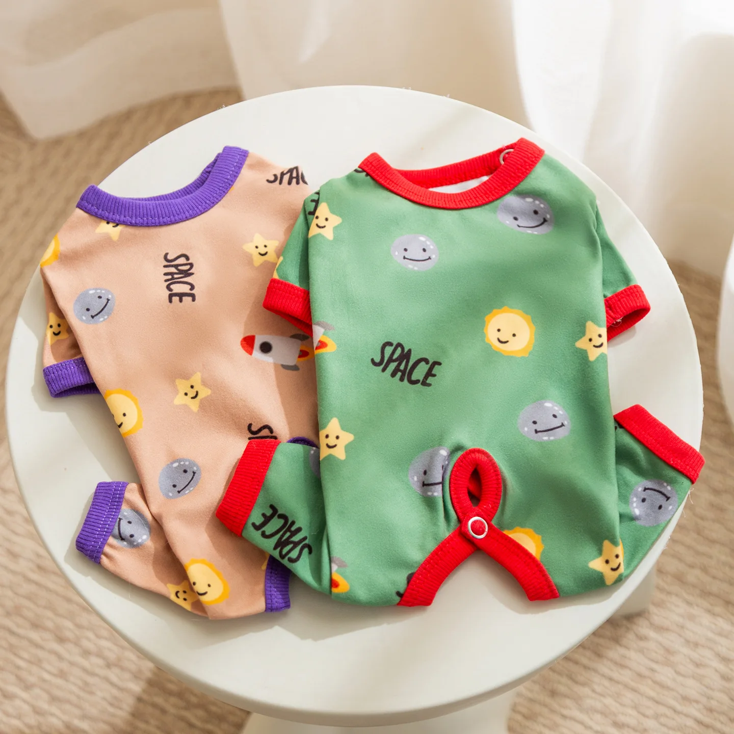 Ropa de casa de cuatro patas para otoño/invierno, ropa de dormir para perros, gatos, perros pequeños y medianos, pantalones de cuatro patas