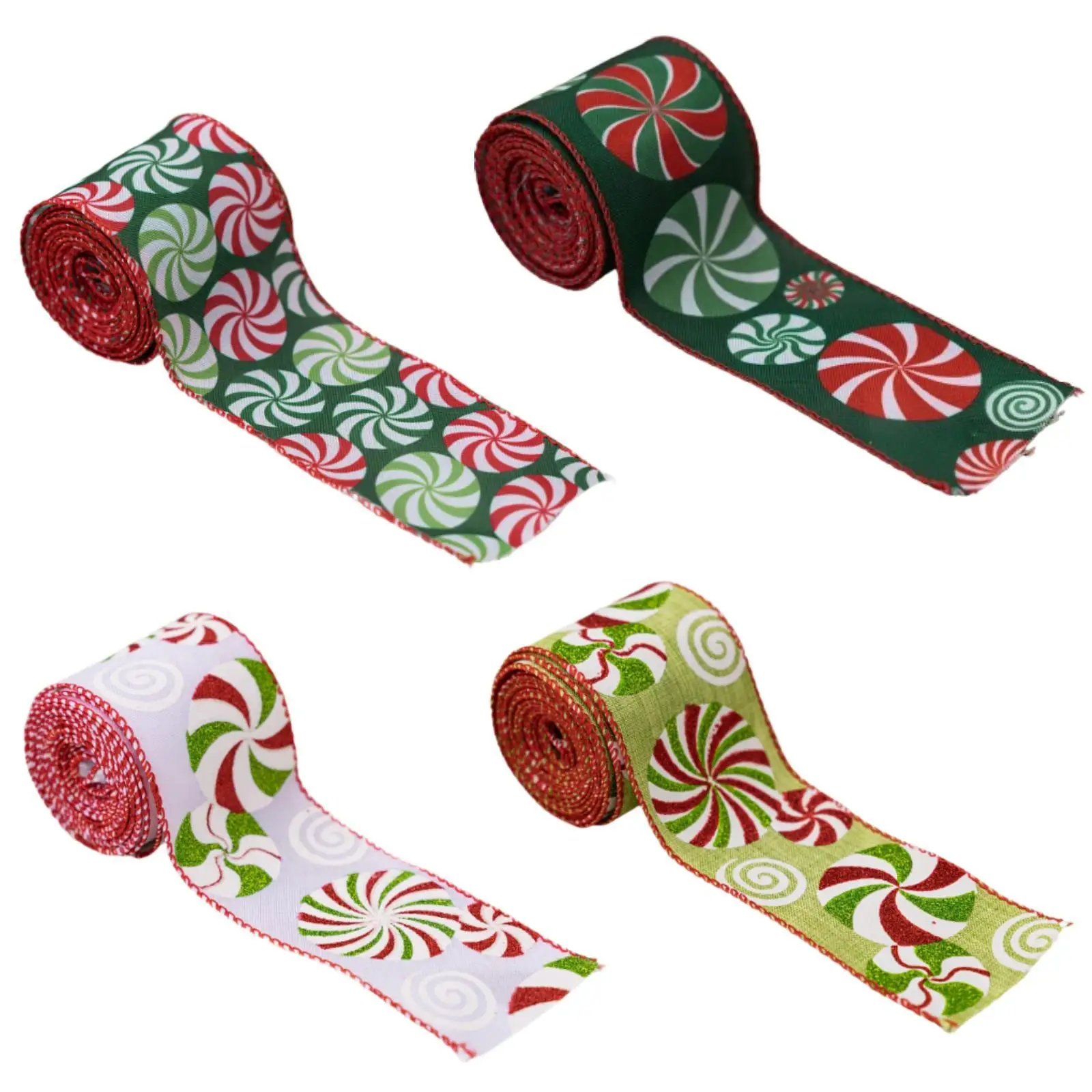 Christmas Ribbon Present Wrapping Scrapbook Bows Atmosphere Decor for Wedding Present Box Sewing Craft Party Supplies Holiday