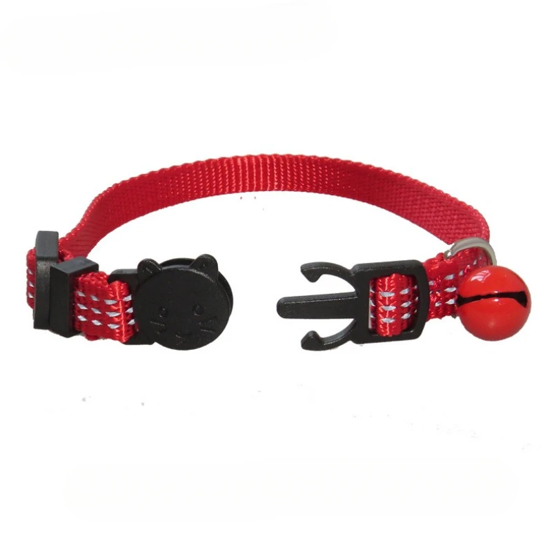 Collar reflectante personalizado con etiqueta de identificación y nombre de gato, accesorios personalizados de liberación rápida, Collar para perros pequeños y gatos, grabado gratis - imagen 4