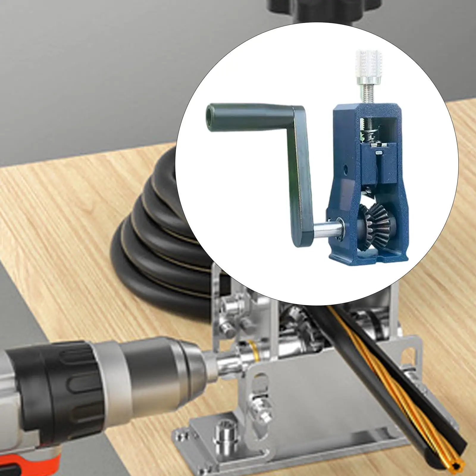 Máquina peladora de cables con manivela, herramienta de manipulación de accesorios de cobre, bricolaje, portátil, herramienta pelado de cables, pelador de cables, Manual - imagen 2