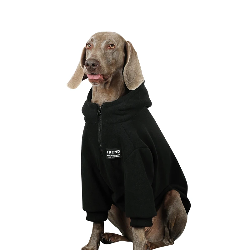 Sudaderas con capucha para perros grandes con bolsillo, ropa cálida de primavera para perros, abrigo de algodón para perros, ropa para perros Labrador Golden Retriever - imagen 5
