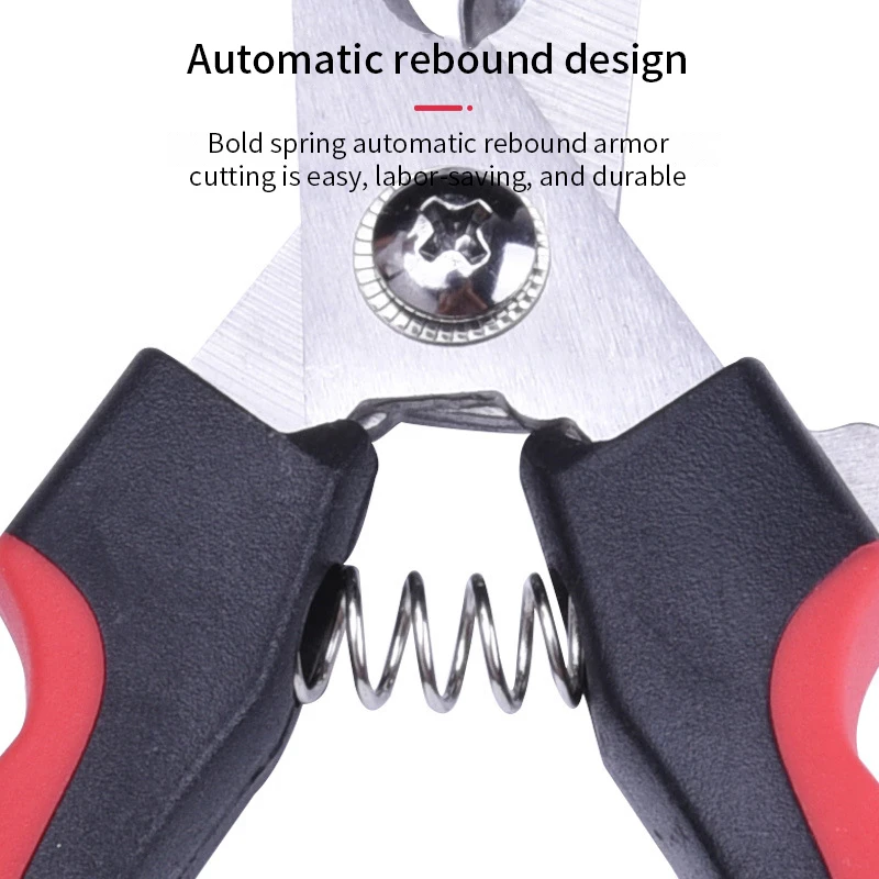 Cortauñas profesional para perros y gatos con hoz, tijeras de aseo de acero inoxidable, cortaúñas para garras de mascotas, suministros para perros - imagen 4