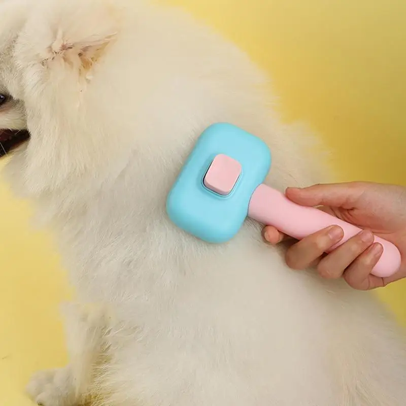 Cepillo de aseo para mascotas, peine con dientes de acero inoxidable, suministros para gatos, perros, conejos, cachorros, gatitos - imagen 4