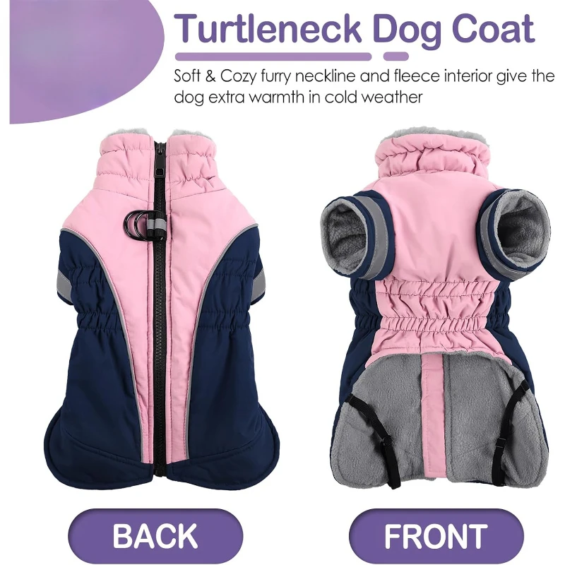 Ropa de invierno para perros, abrigo cálido para perros, ropa para perros grandes y mascotas, accesorios para perros pequeños, suministros de disfraces de lujo para mascotas - imagen 2