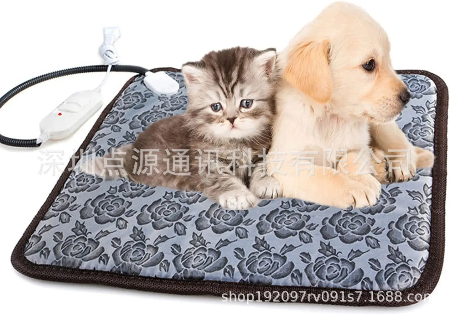 Almohadilla calefactora para mascotas, manta eléctrica, impermeable y resistente al desgaste, estándar europeo, 110V, EE. UU., 220V, con Control de temperatura - imagen 5