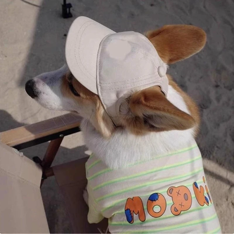 Gorro bonito para perro, gorra para perro al aire libre, gorra ajustable de béisbol para perros, gorra de verano para gato, cachorro, ropa para bebé, disfraz de béisbol, suministros para mascotas - imagen 4
