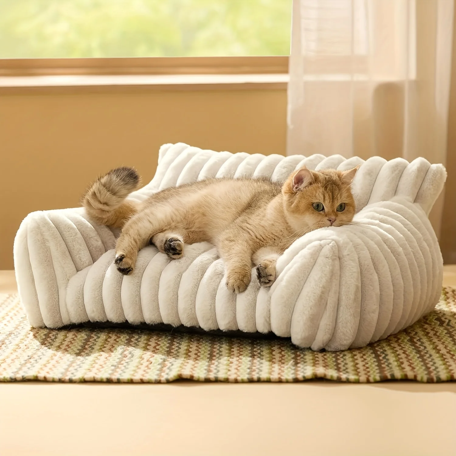 Cama nido cálida para gatos y perros pequeños – Casa y sofá - imagen 2