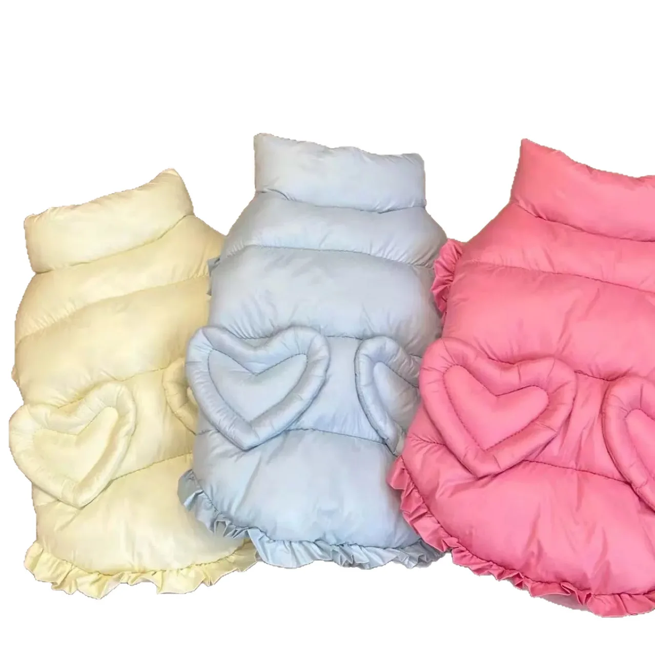 Abrigo cálido de terciopelo para gatos y perros pequeños - Corazón - imagen 5