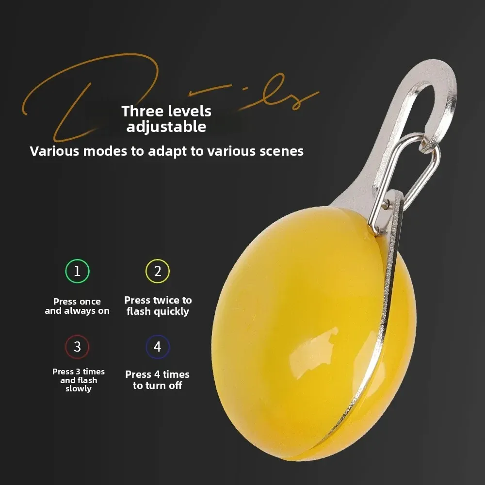 Colgante LED para mascotas, señal de advertencia de Flash Universal impermeable y ajustable, luz luminosa antipérdida para caminar por perros nocturnos, productos para mascotas - imagen 4