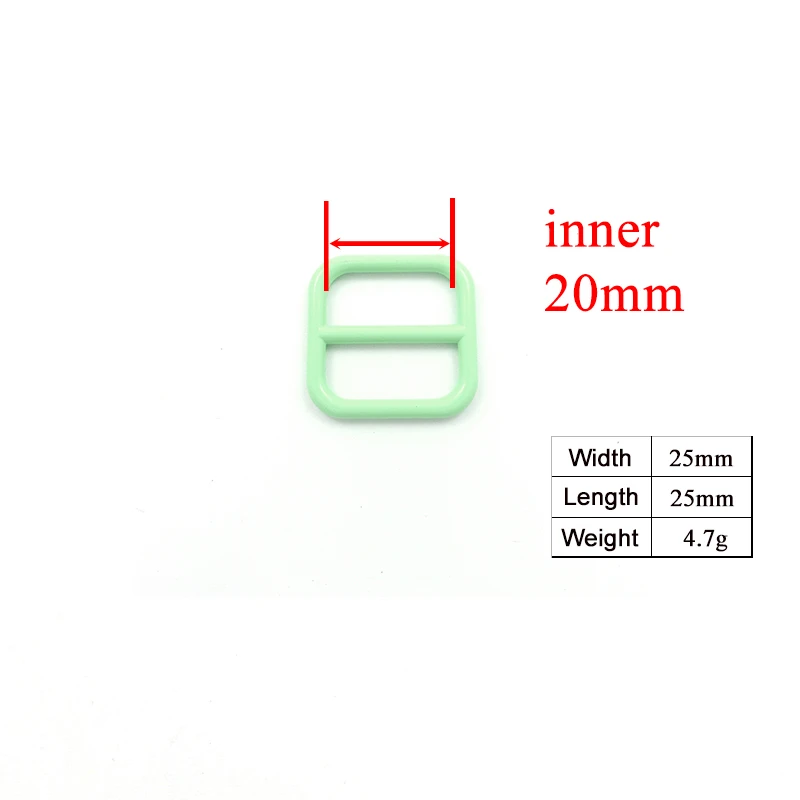 10 unids/lote de hebilla ajustable colorida de Metal para correas de 20mm y 25mm, piezas de correa de perro DIY de alta calidad en 7 colores - imagen 4