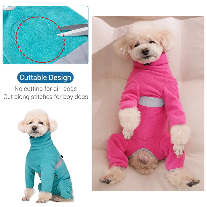 Mono polar reflectante para perros pequeños – Abrigo de invierno - imagen 3