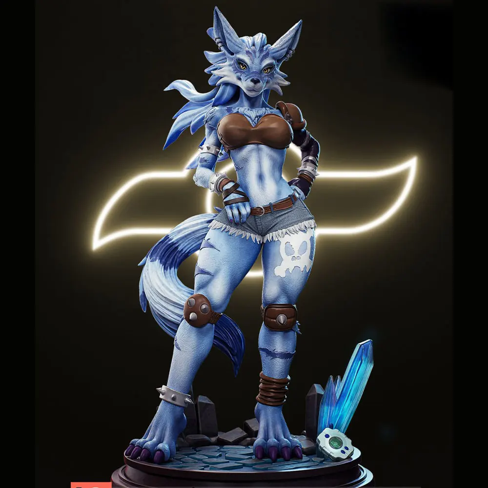 Figura 3D de gato anime para decorar habitación – Sin montar - imagen 5