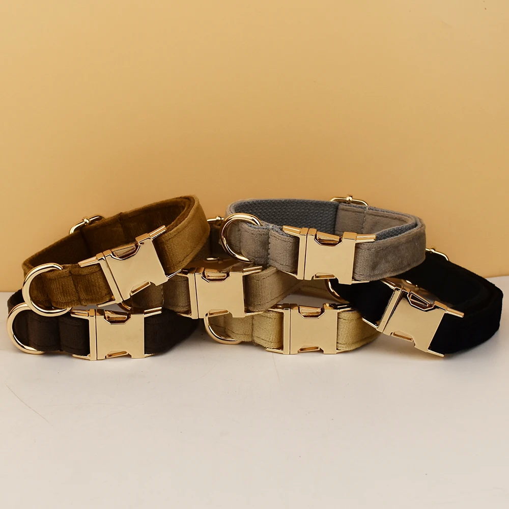 Conjunto de correa de arnés de Collar de perro personalizado de lujo, Collar de pajarita de perro desmontable con logotipo personalizado, correa de Collar de perro diy - imagen 3