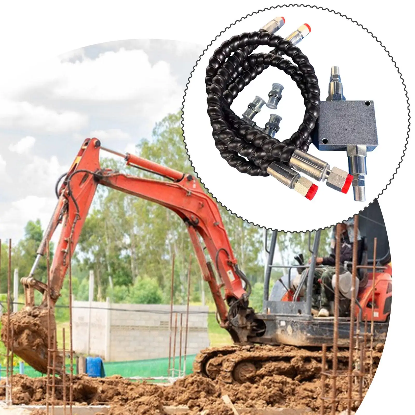 Kit de Válvulas de Amortiguación Hidráulica M14x1.5 para Miniexcavadora - imagen 2