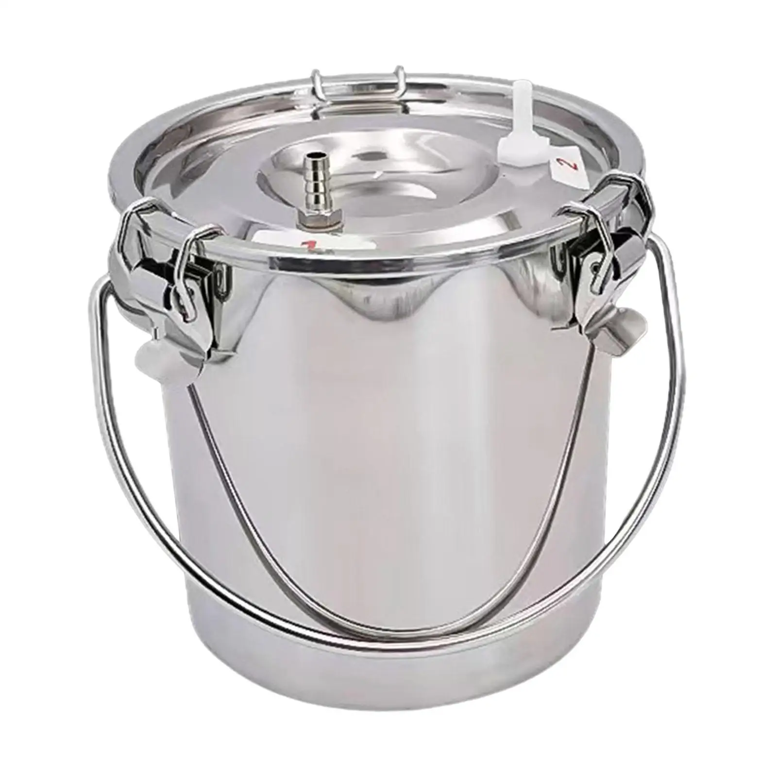 Milking Machine Bucket Multipurpose Easy Carrying Sturdy Stainless Steel Milk Bucket for Livestock Farm Sheep Milking Device Milking Machine Bucket Multipurpose Easy Carrying Sturdy Stainless Steel Milk Bucket for Livestock Farm Sheep Milking Device