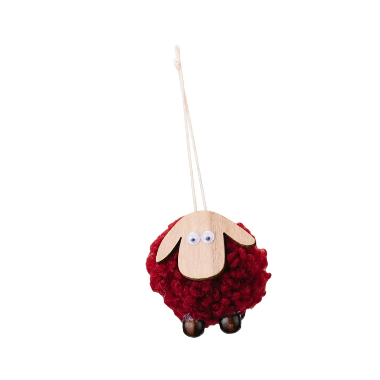 Christmas Lamb Ornament,Collectible,Lovely,Wooly Sheep Farm Xmas Tree Decor for Home Centerpiece Holiday Indoor Party Supplies