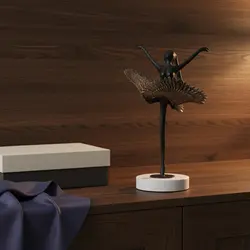 Figura decorativa ángel vintage de ballet para gatos y perros