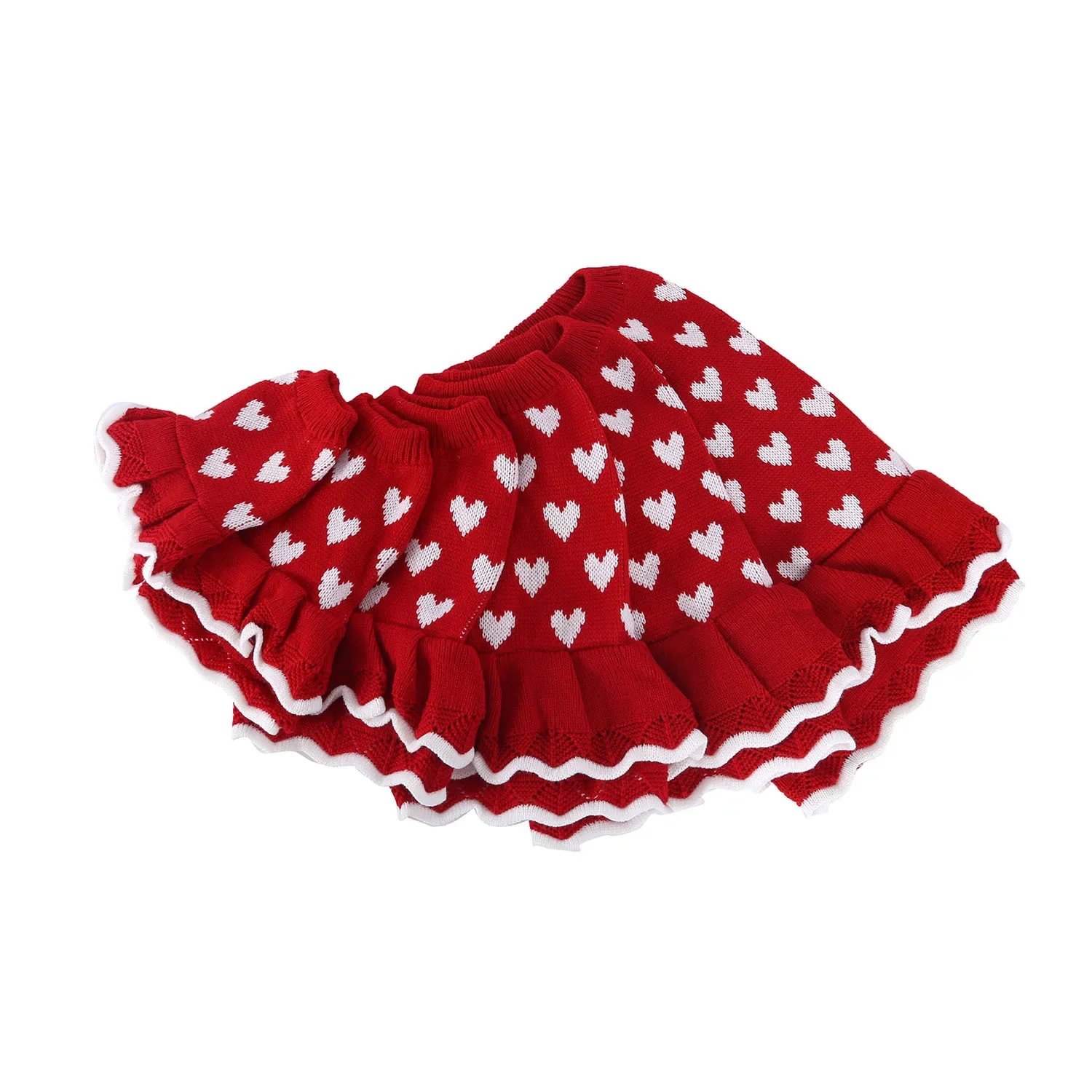 Nueva ropa navideña para cachorros y gatos, disfraz de peluche para perros pequeños, suéter rojo de amor para perros, disfraz para mascotas - imagen 3