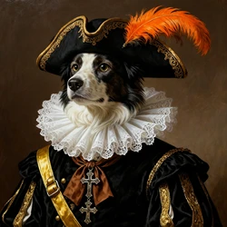 ATUBAN Retrato de mascota real personalizado, retrato de dos perros, pintura de perro renacentista, retrato de perro real, regalo para mascotas, regalo conmemorativo de mascotas