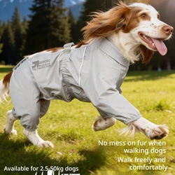 Pantalones impermeables antipolvo para perros – Cobertura abdominal ajustable