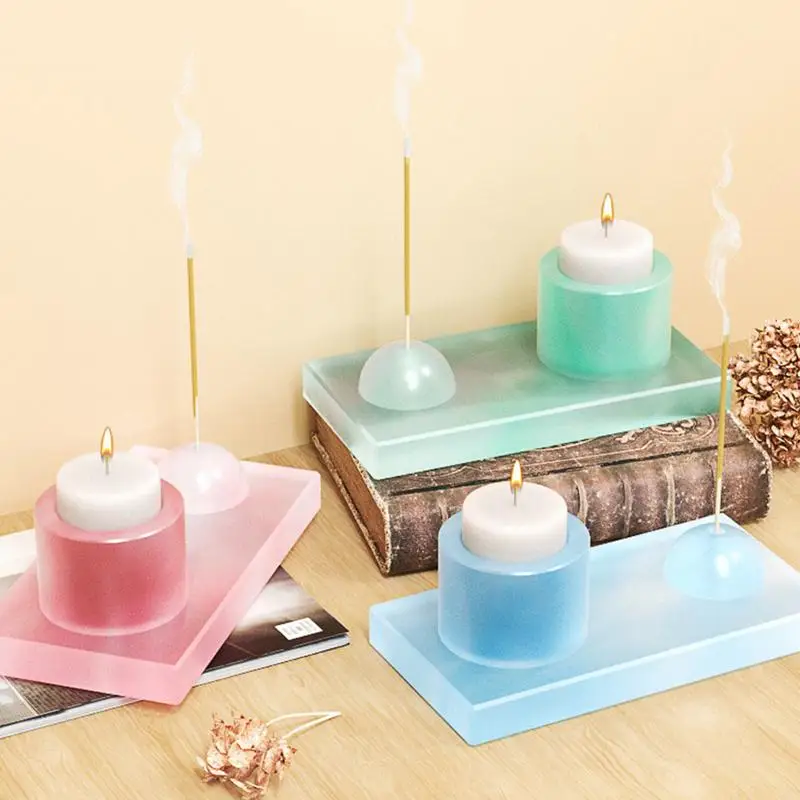 Molde cuadrado de silicona para hacer velas, Molde de resina para velas, fácil liberación - imagen 2