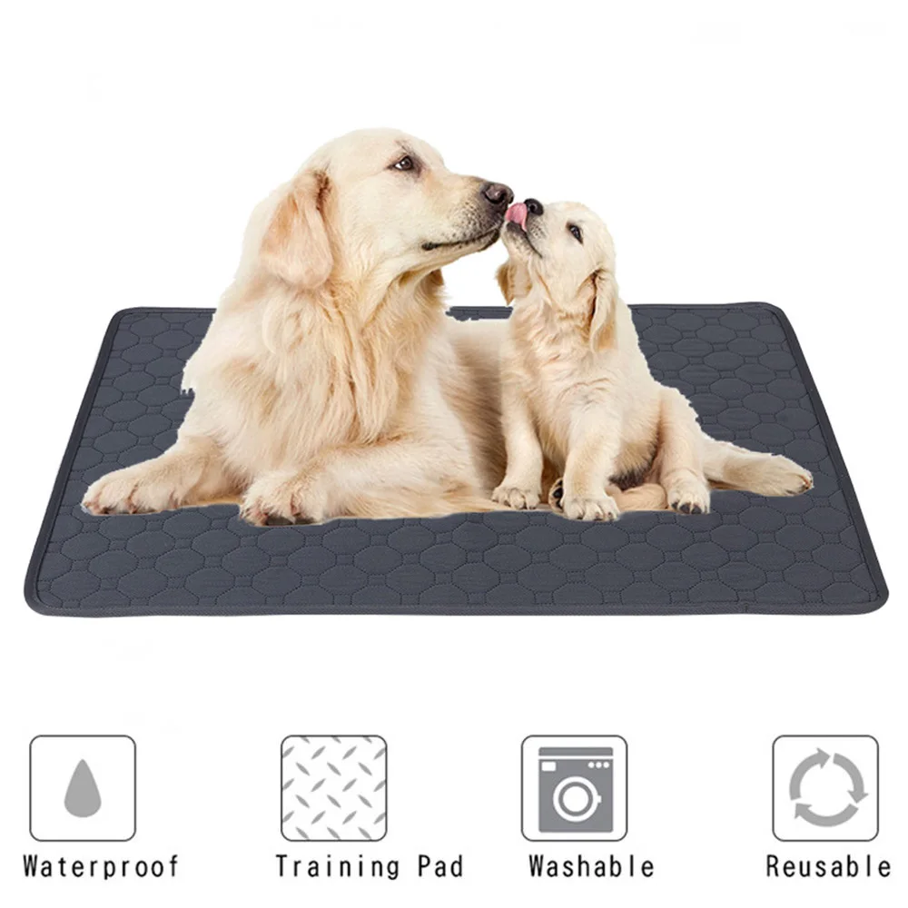 Alfombrilla lavable para pañales de perros y mascotas, almohadilla de entrenamiento impermeable y reutilizable, absorbente de orina, protege el medio ambiente, cubierta de asiento de coche para perros - imagen 2