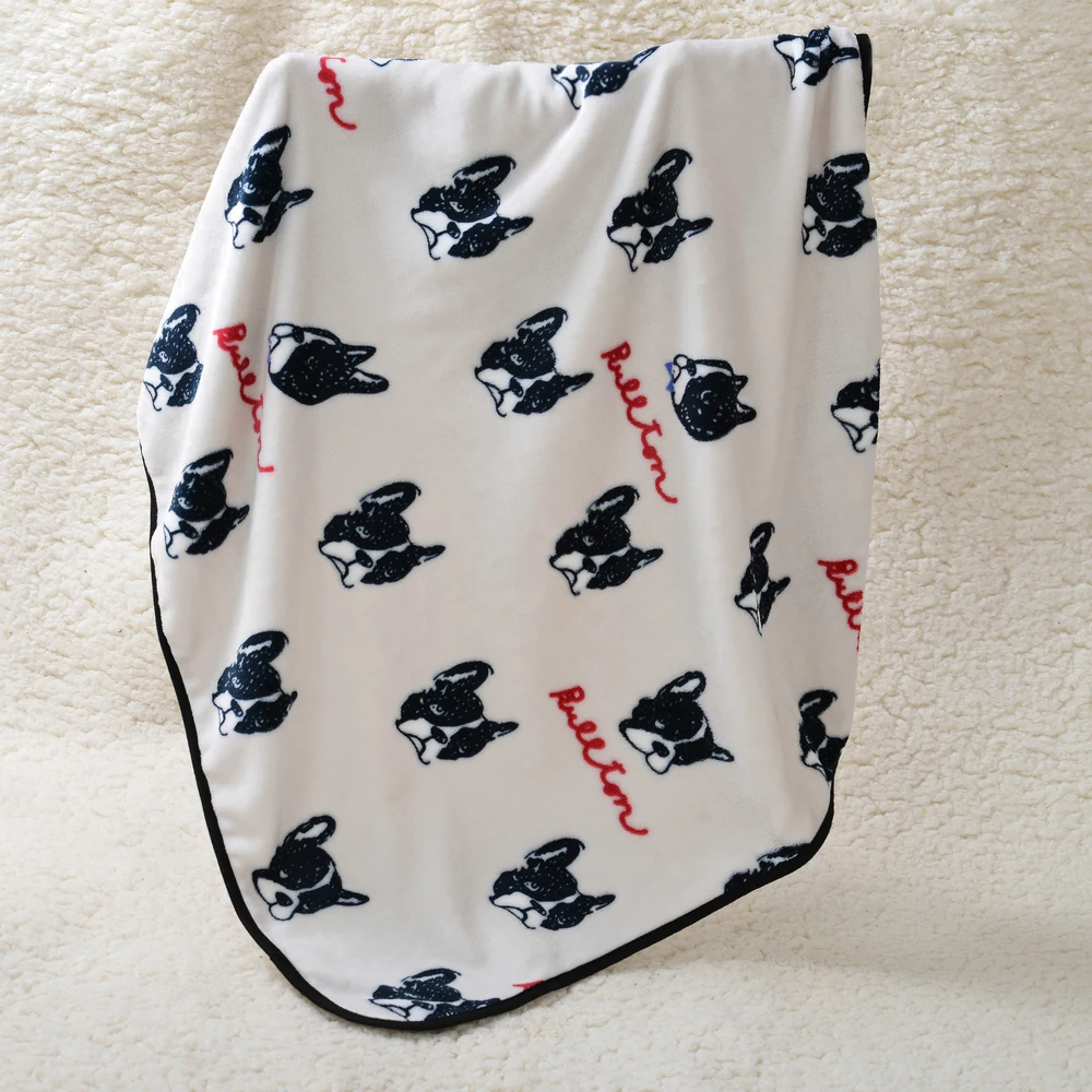 Mantas suaves y esponjosas para mascotas, para perros pequeños y grandes, estera de cama cálida para cachorros, mantas de viaje para coche para mascotas, manta acogedora de Golden Retriever Pug - imagen 4