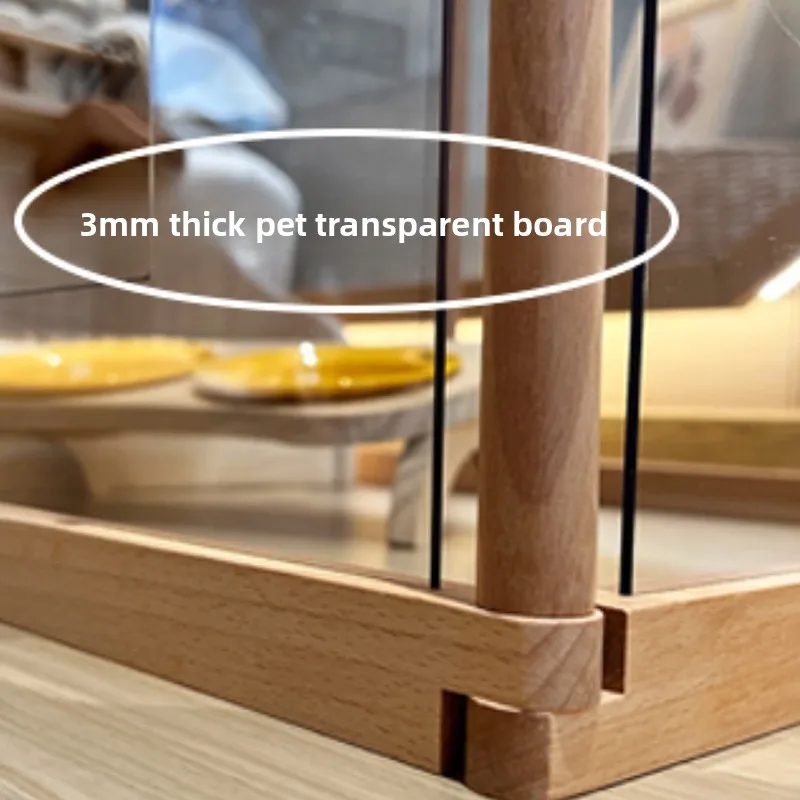 Valla para perros pequeños de peluche interior de 63CM de alto, puerta de aislamiento, jaula para perros, casa, vallas transparentes para cachorros, combinación libre DIY, suministros para mascotas - imagen 5