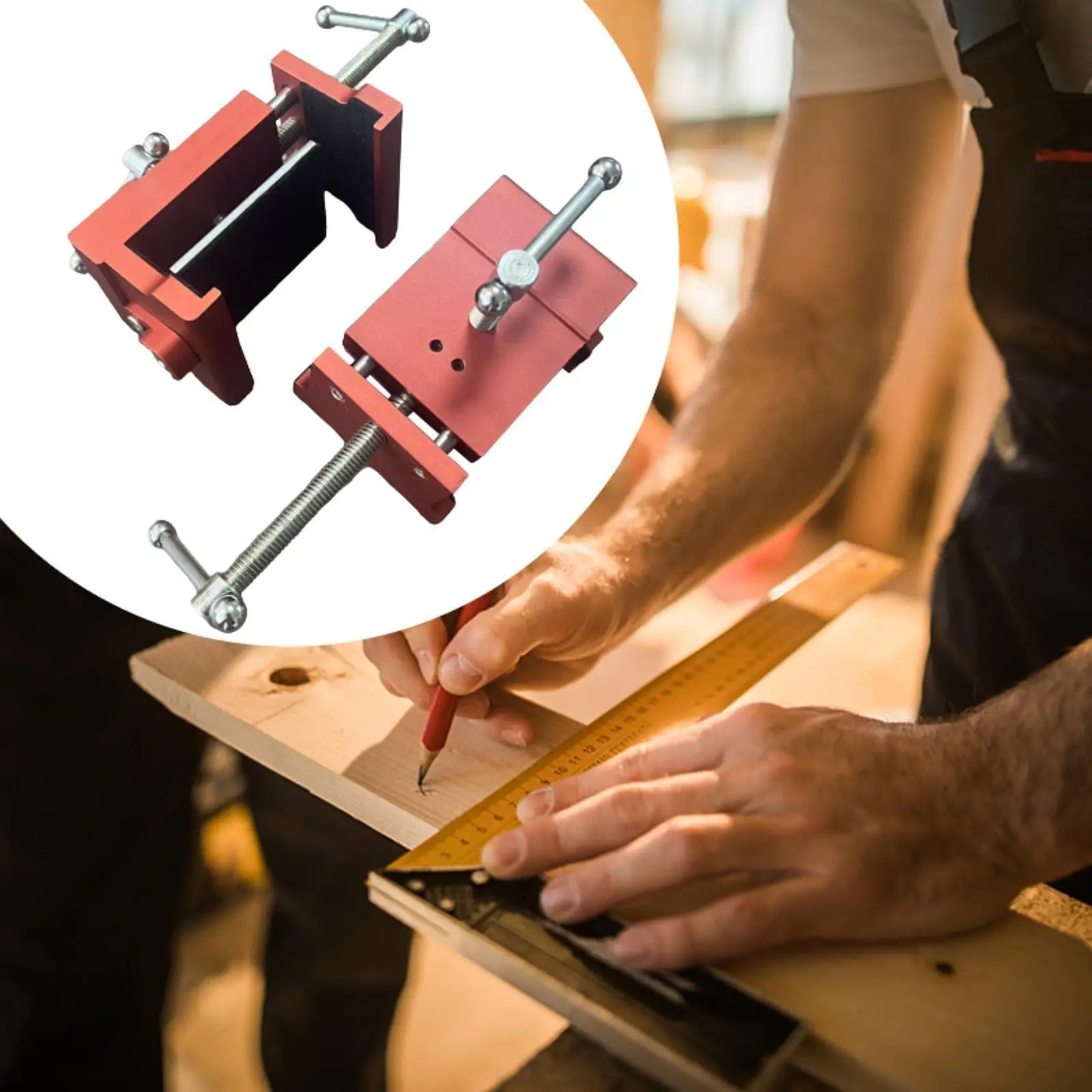 2Pcs Cabinet Clamps Sturdy Metal Carpentry Cabinet Tools Install Cabinet Tools Easy to Use Adjustable Cabinet Face Frame Clamps