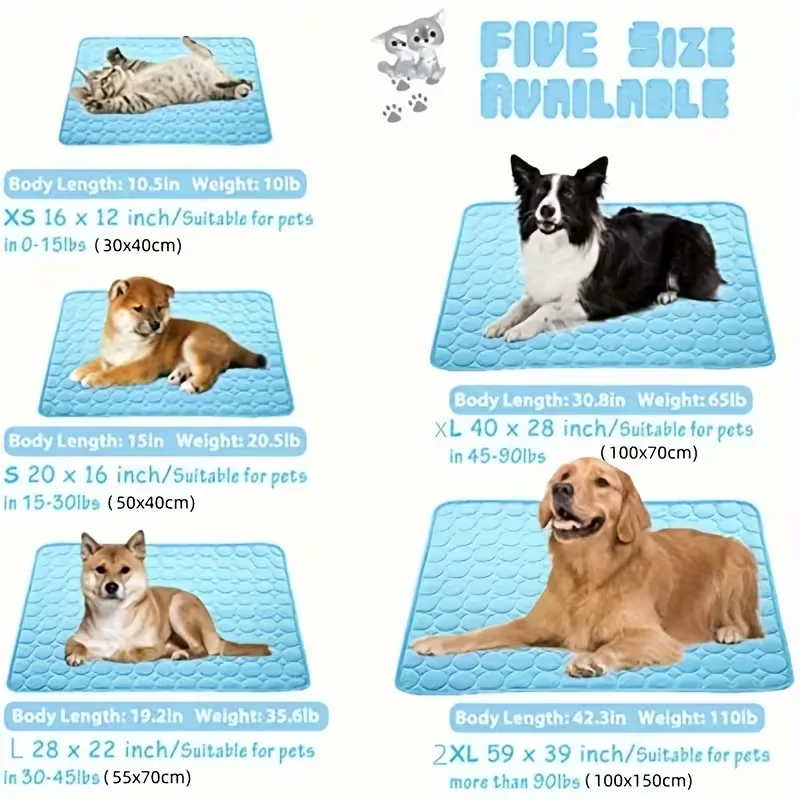 Colchoneta refrescante para perros lavable a máquina antideslizante