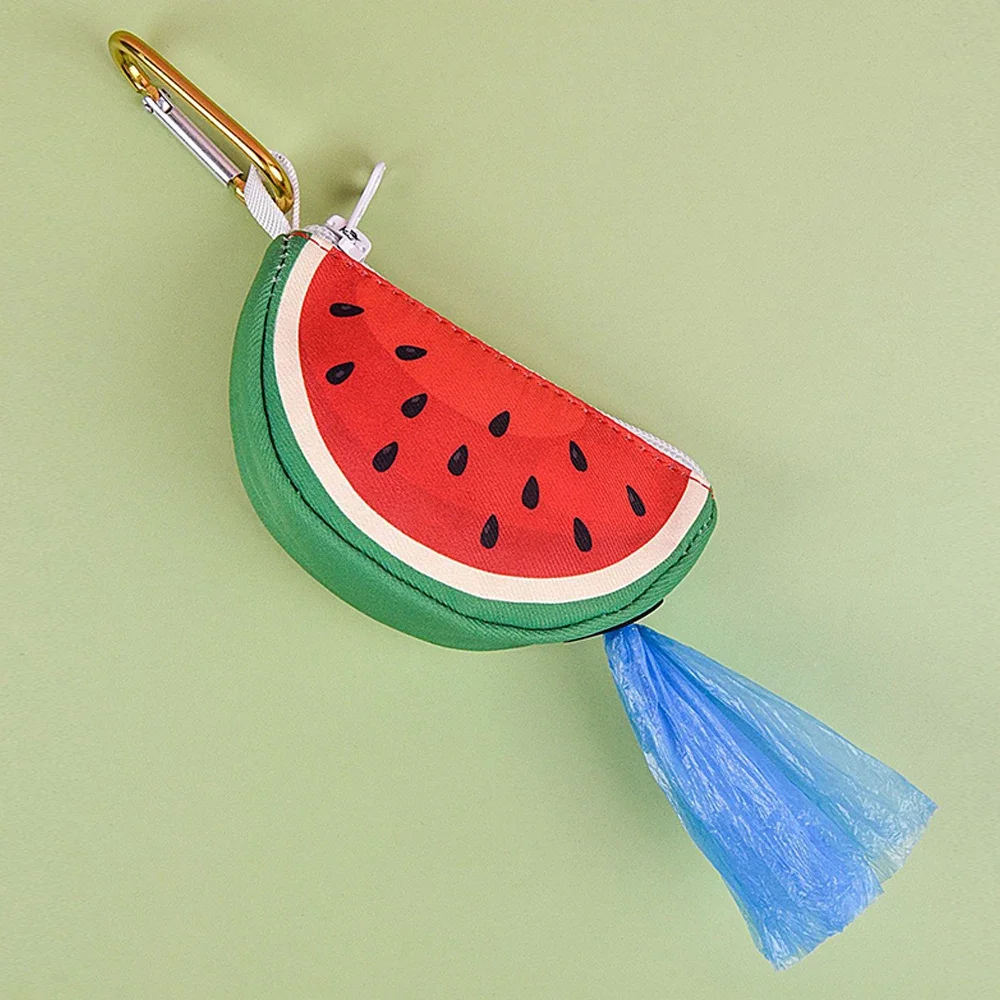 Bolsa dispensadora portátil para excrementos de perros, bolsa dispensadora impresa para perros, soporte para bolsas de basura, suministros para mascotas, bolsas de basura para caminar al aire libre - imagen 5