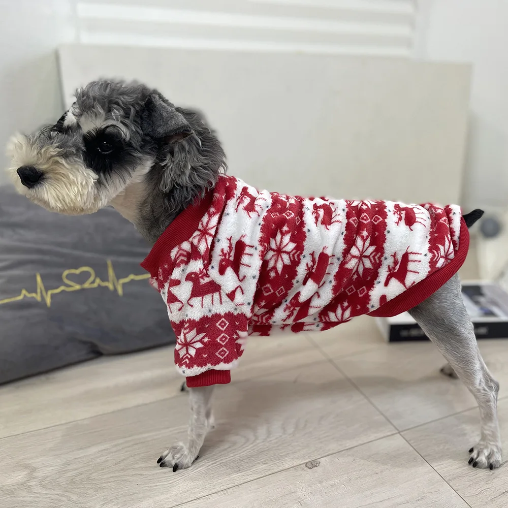 Suéter navideño para perros pequeños, gatos medianos, ropa ultra suave y cálida para cachorros, camisa para perros para Navidad de invierno - imagen 5