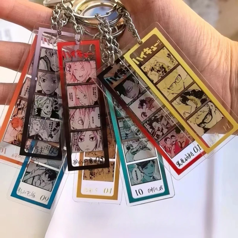 Llavero acrílico Haikyuu Hinata Shoyo colgante para gatos y perros