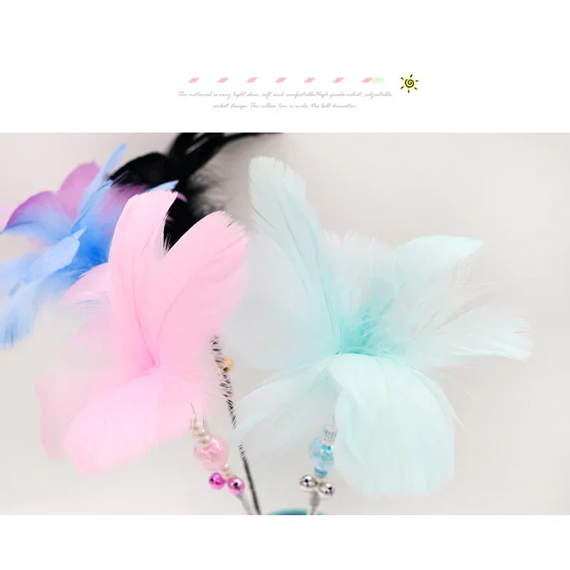 Juguetes interactivos para gatos, palo de pesca para gatos, varita de juego, palo de plumas, juguete con campana, suministros para mascotas, accesorio para gatos - imagen 5