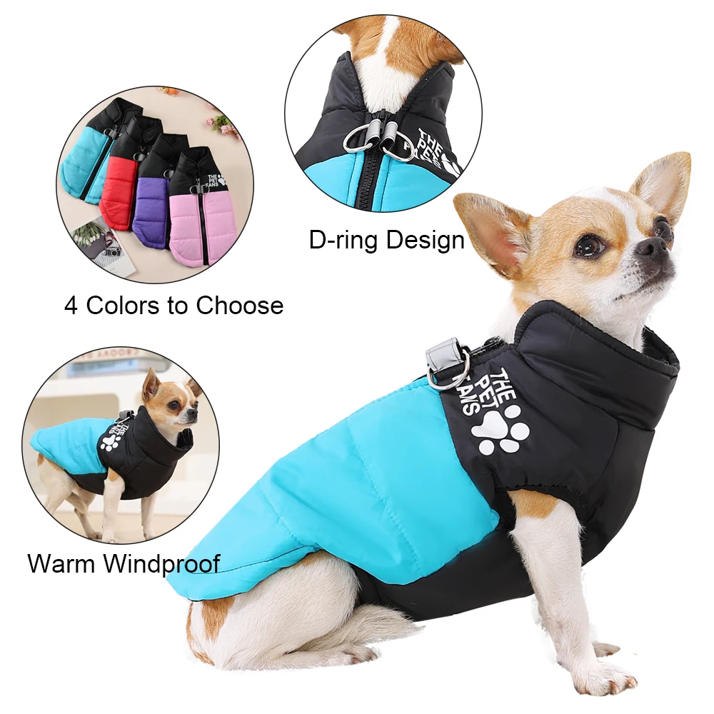 Chaqueta para perro, ropa de otoño e invierno para perros pequeños y medianos, impermeable, cálida, chaleco para Chihuahua, Bulldog Francés, abrigo, disfraz para cachorro - imagen 5